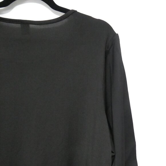 SHEIN - Curve | 2XL | Black Sequin Long Sleeve Blouse | Sheer Solid Black Back - Picture 11 of 14